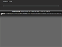 Tablet Screenshot of dudua.com